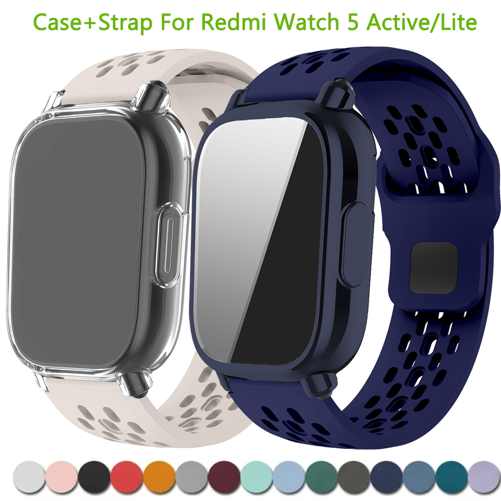 Silicone Sport Band - Case+Silicone Strap For Xiaomi Redmi Watch
