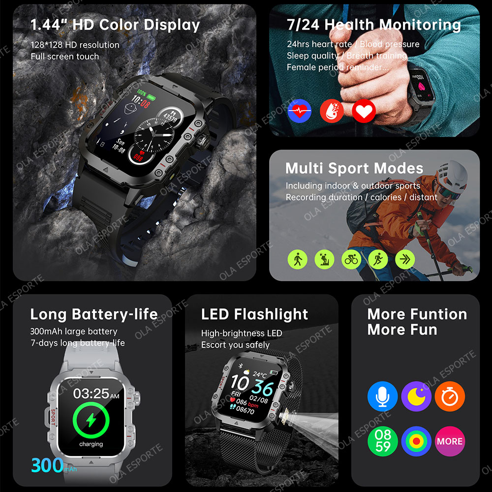 2026 New Rugged Military GPS S - đánh giá và giá Smartwatch Rugged Watches For Men