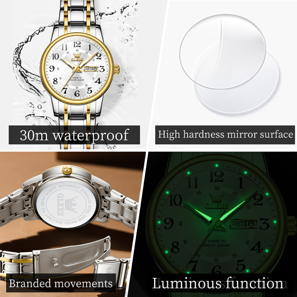 OLEVS 2891 Luxury Brand Fashio - đánh giá và giá Luxury Ceramic Watch