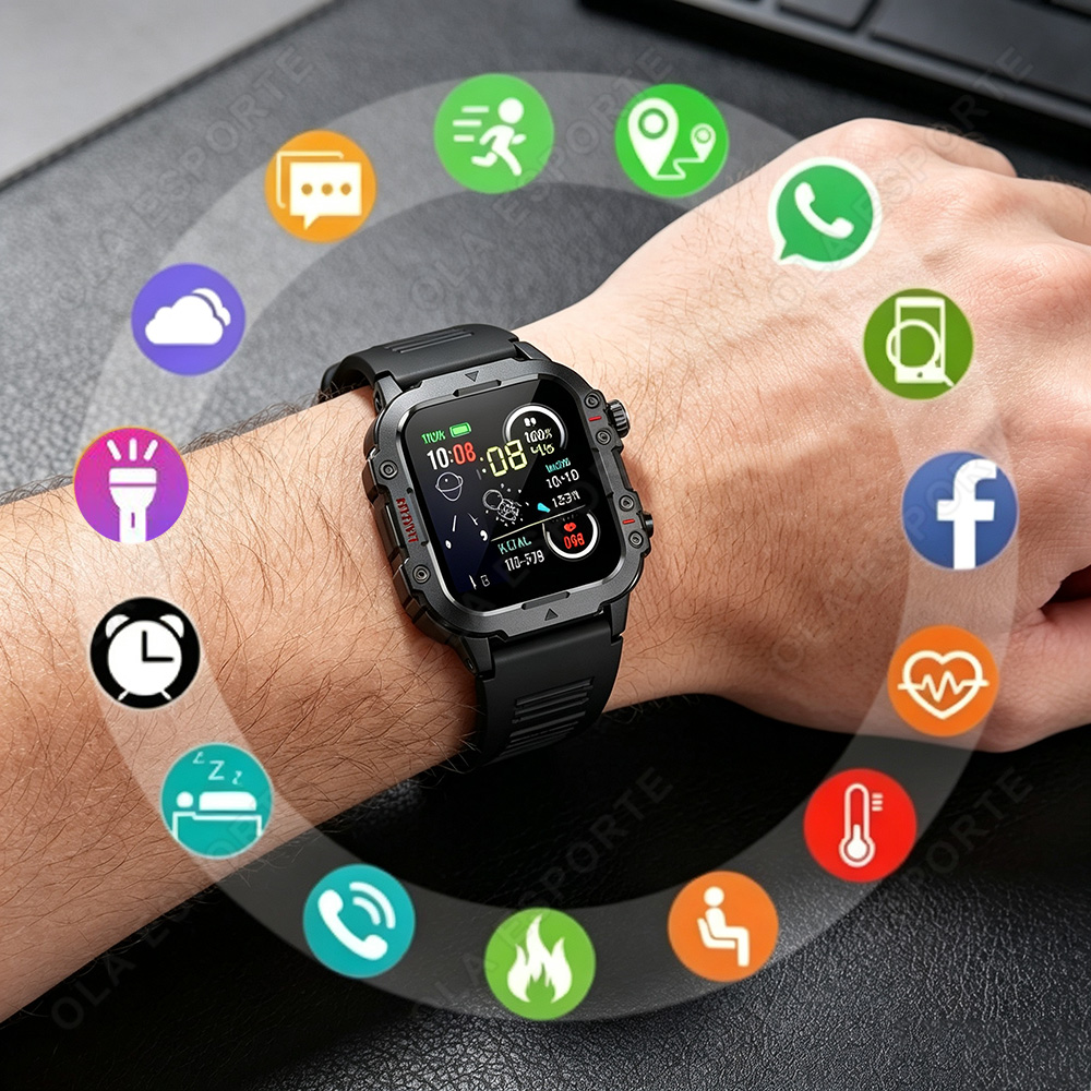 2026 Rugged Military Smart Wat - đánh giá và giá Smartwatch Rugged Watches For Men