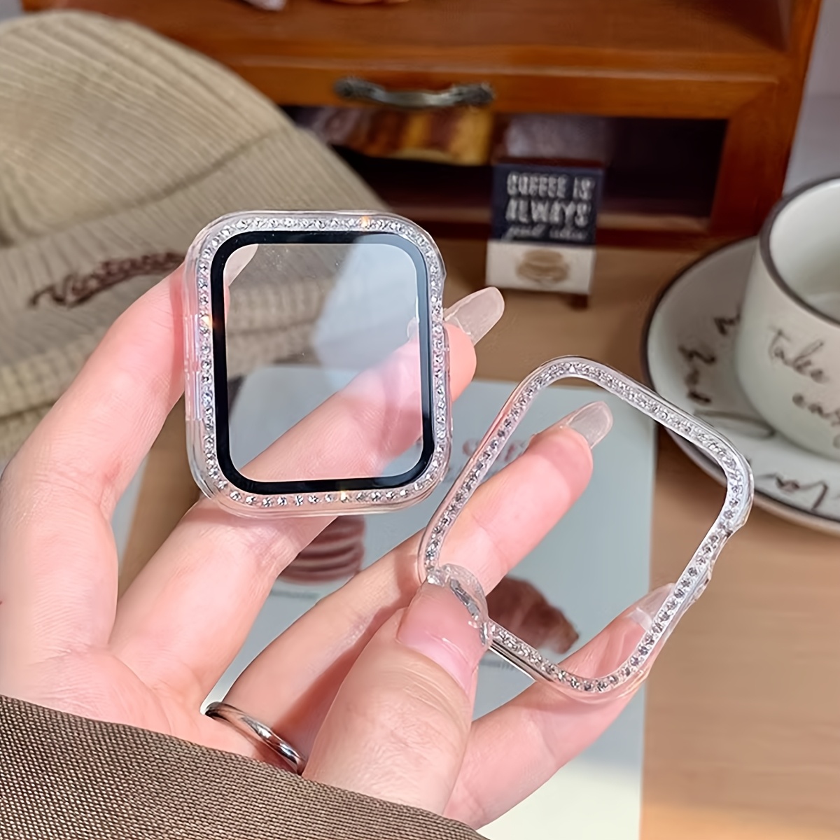 Glass+Diamond Case For Apple w - đánh giá và giá Iwatch Smartwatch Series 7