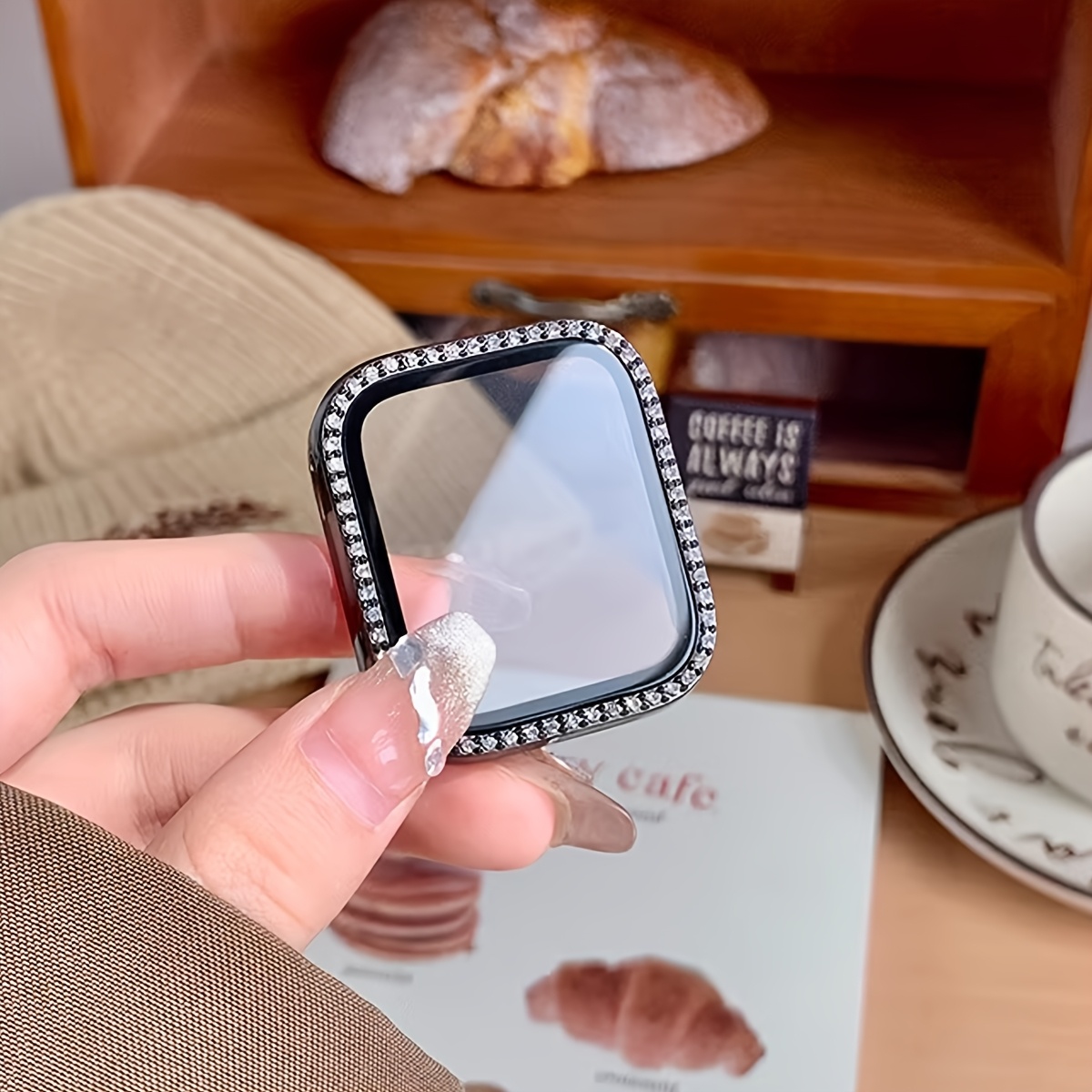 Glass+Diamond Case For Apple w - đánh giá và giá Iwatch Smartwatch Series 7