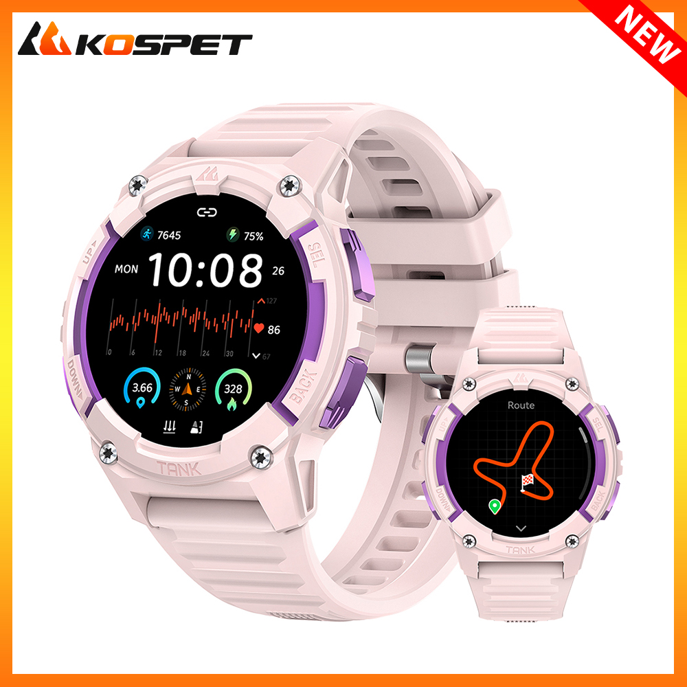 KOSPET TANK S2 GPS Smart Watch - đánh giá và giá Altimeter Compass Watch