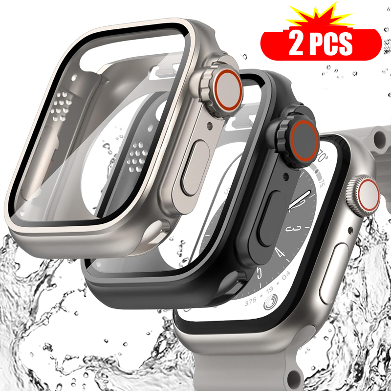 2PCS Tempered Glass+Cover For  - đánh giá và giá Iwatch Smartwatch Series 7
