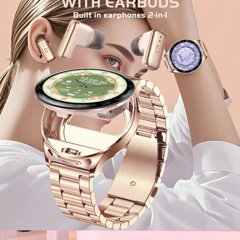 TWS 2-in-1 Headset Smart Watch - đánh giá và giá Smartwatch Luxury Watches For Women