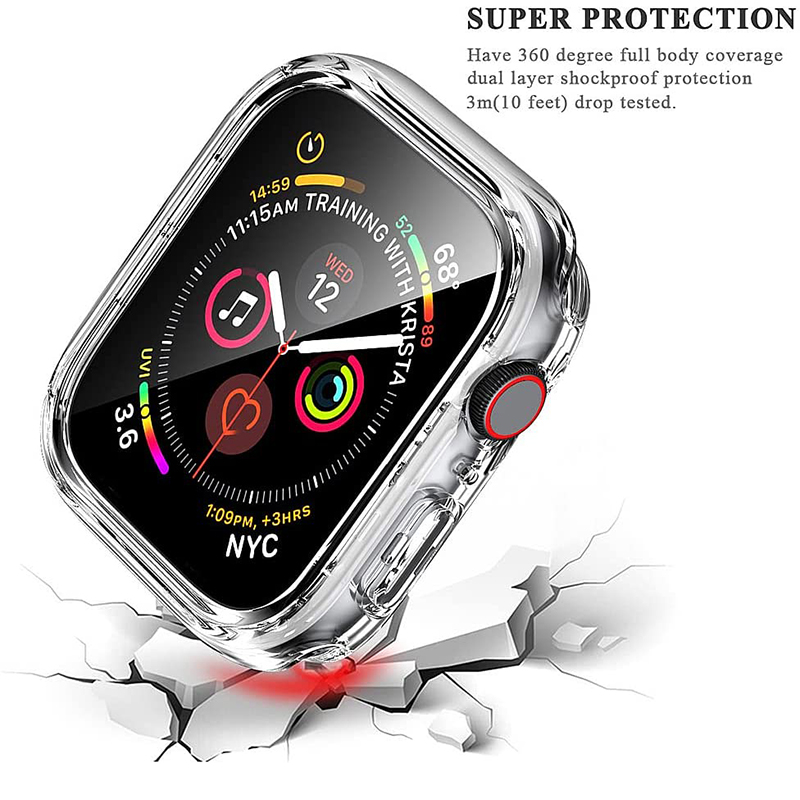 Tempered Glass+cover For Apple - đánh giá và giá Iwatch Smartwatch Series 7