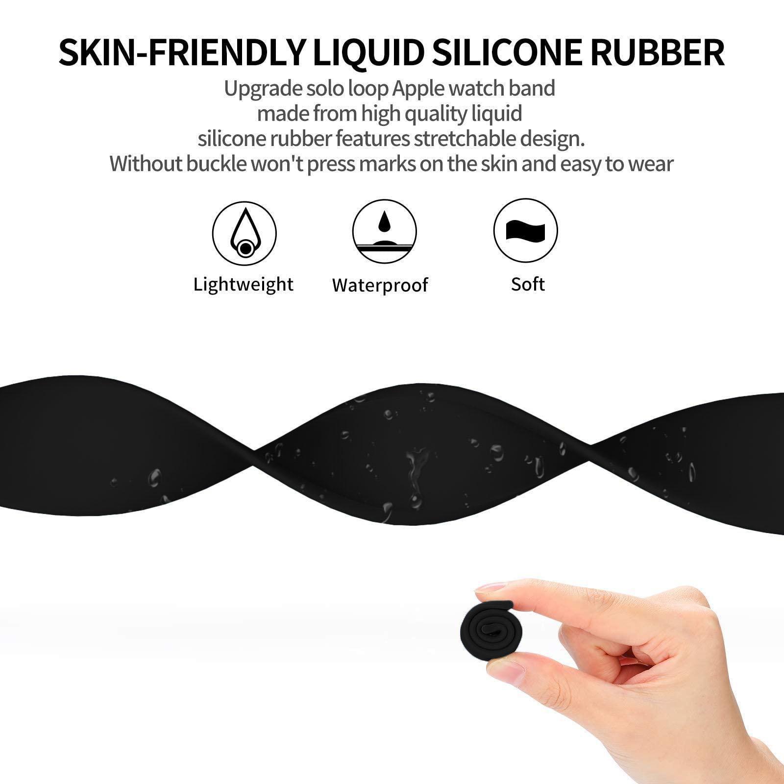 Solo Loop silicone for apple W - đánh giá và giá Silicone Sport Band