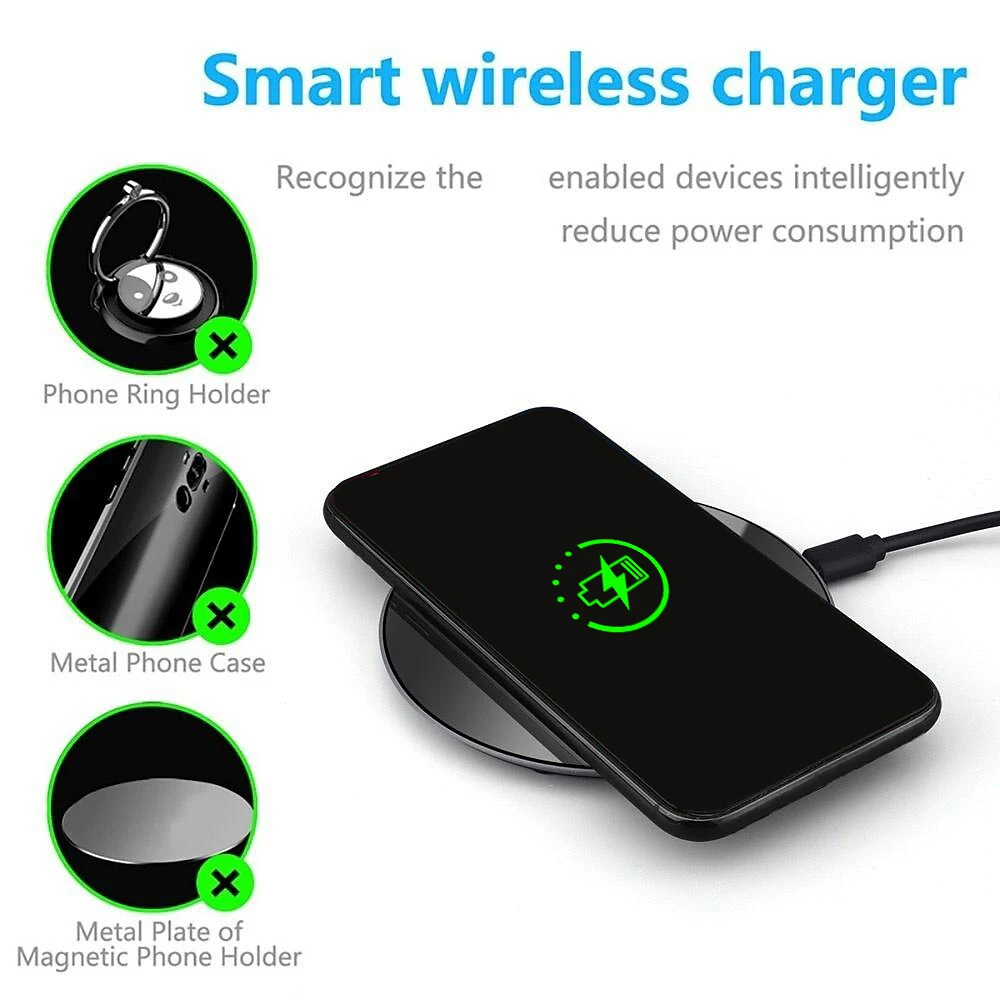 15W Wireless Charger Non-slip  - đánh giá và giá Watch Xs8