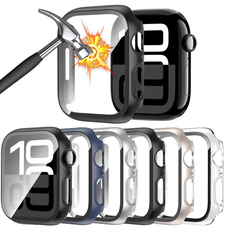 Glass+Case For Apple Watch 44m - đánh giá và giá Iwatch Smartwatch Series 7