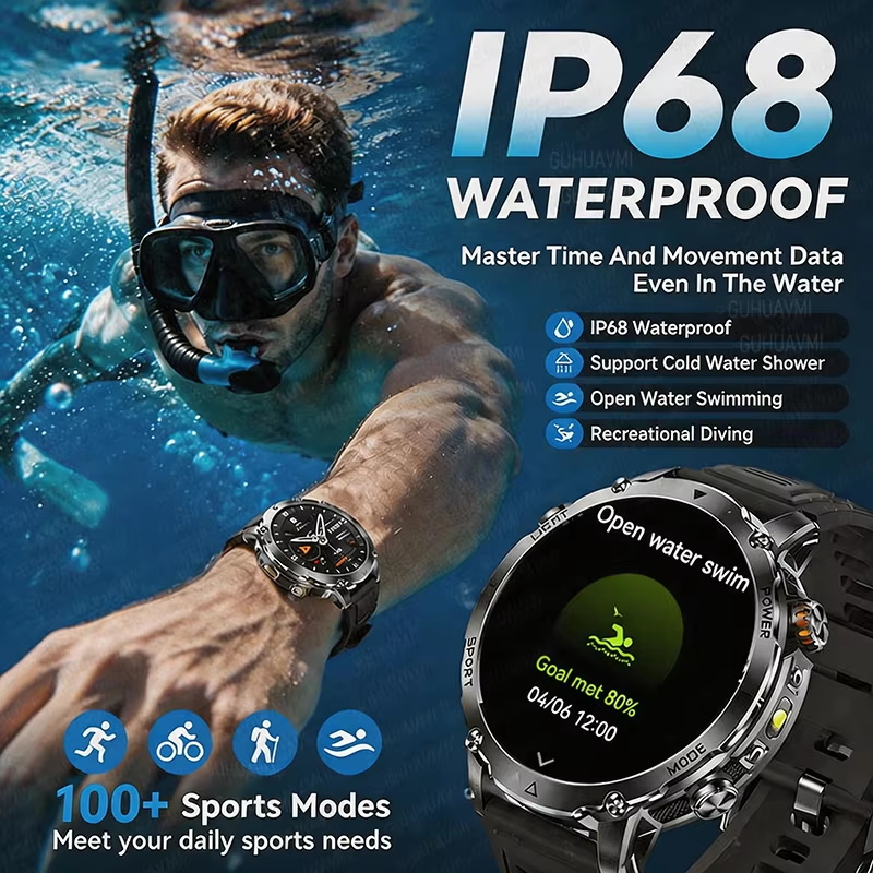 Outdoor Military 1400mAh 200-D - đánh giá và giá Smartwatch Rugged Watches For Men