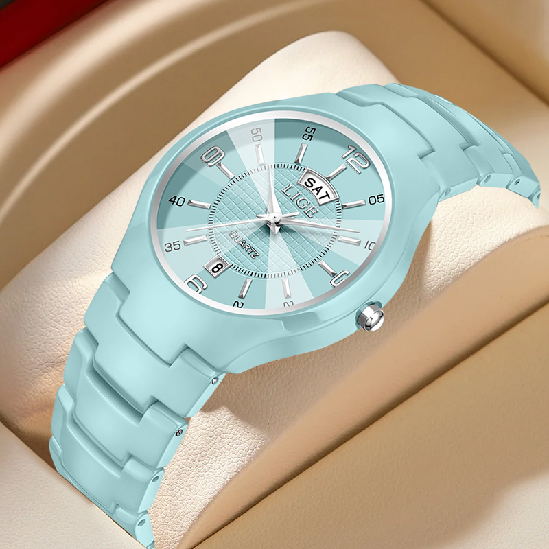 LIGE Luxury Elegant Quartz Wom - đánh giá và giá Luxury Ceramic Watch