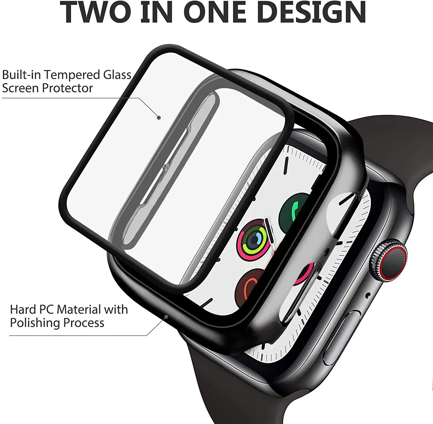 Tempered Glass+cover For Apple - đánh giá và giá Iwatch Smartwatch Series 7
