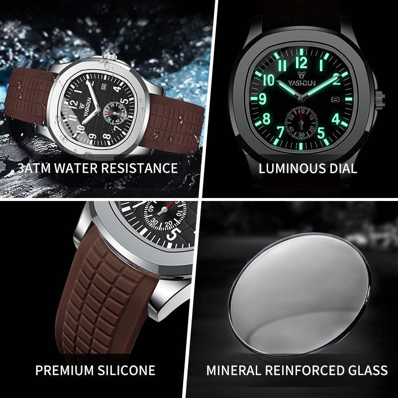 Brand Sport Men‘s Watches Busi - đánh giá và giá Silicone Sport Band
