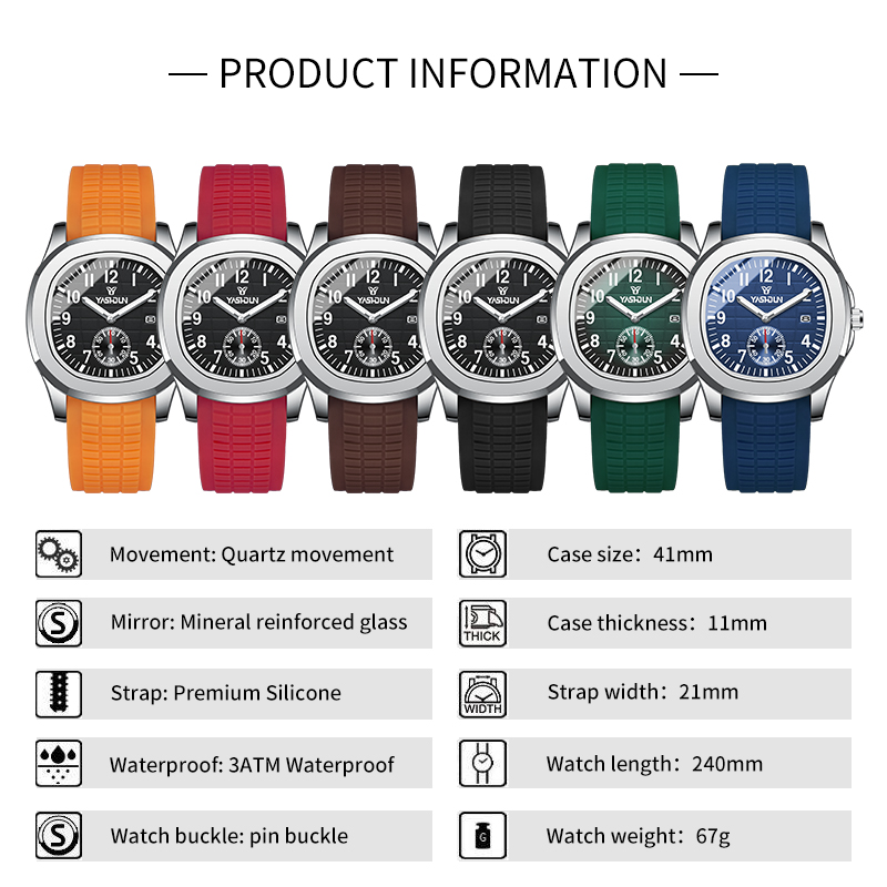 Brand Sport Men‘s Watches Busi - đánh giá và giá Silicone Sport Band