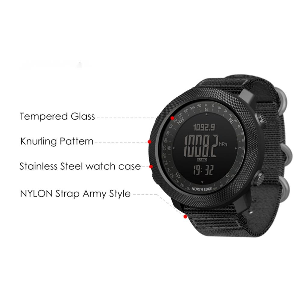 NORTH EDGE Watches For Men APA - đánh giá và giá Altimeter Compass Watch