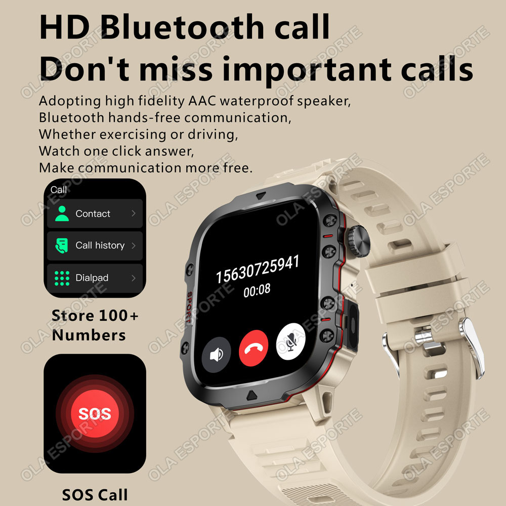 2026 Rugged Military Smart Wat - đánh giá và giá Smartwatch Rugged Watches For Men