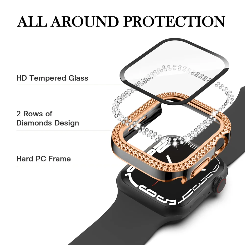 Diamond Cover For Apple watch  - đánh giá và giá Iwatch Smartwatch Series 7