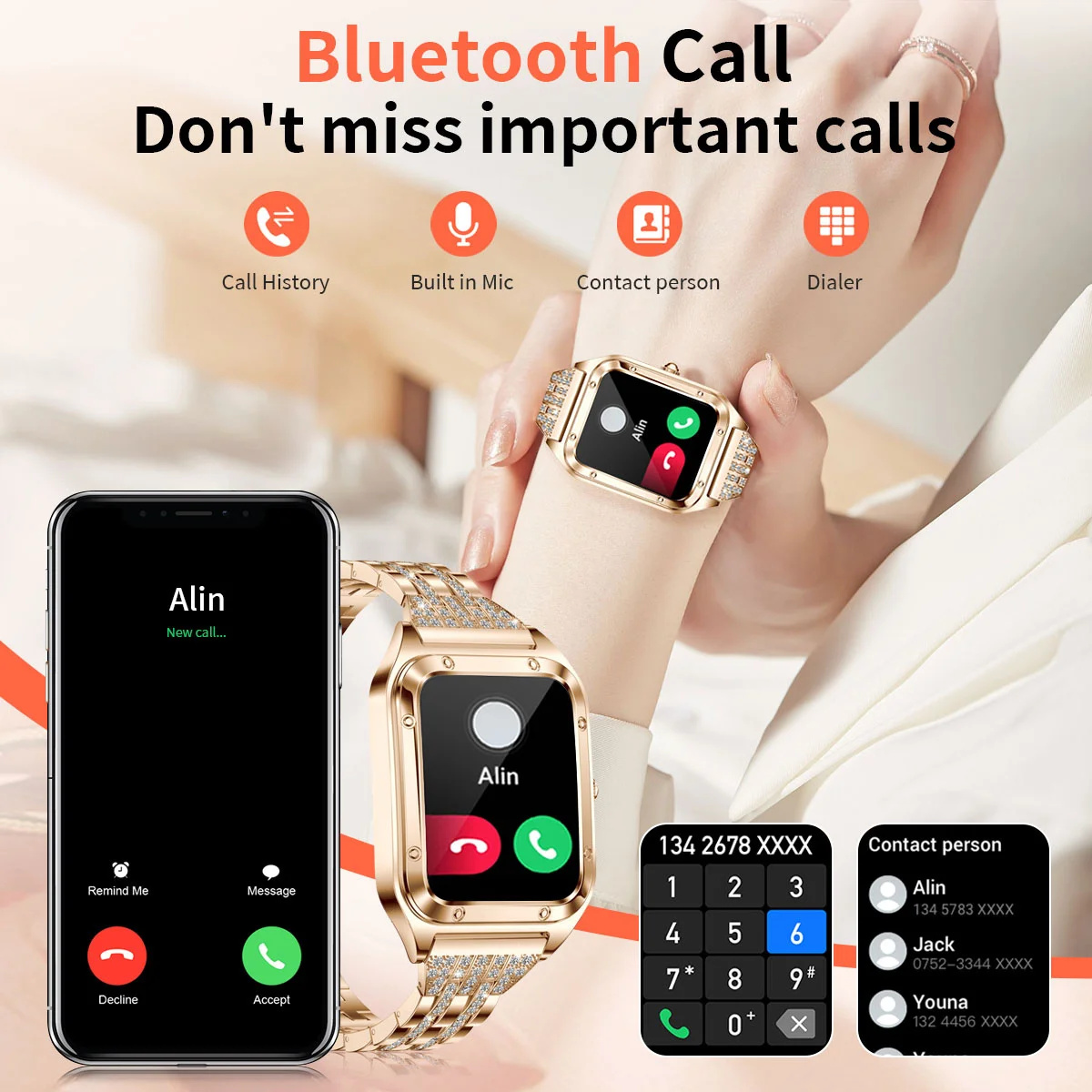 1.57Inch Top Luxury Smart Watc - đánh giá và giá Smartwatch Luxury Watches For Women