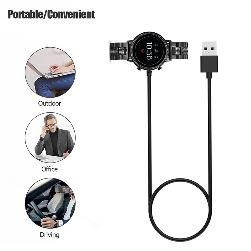 1M USB Magnetic Fast Charger D - đánh giá và giá Fossil Watches Smartwatch Gen 6
