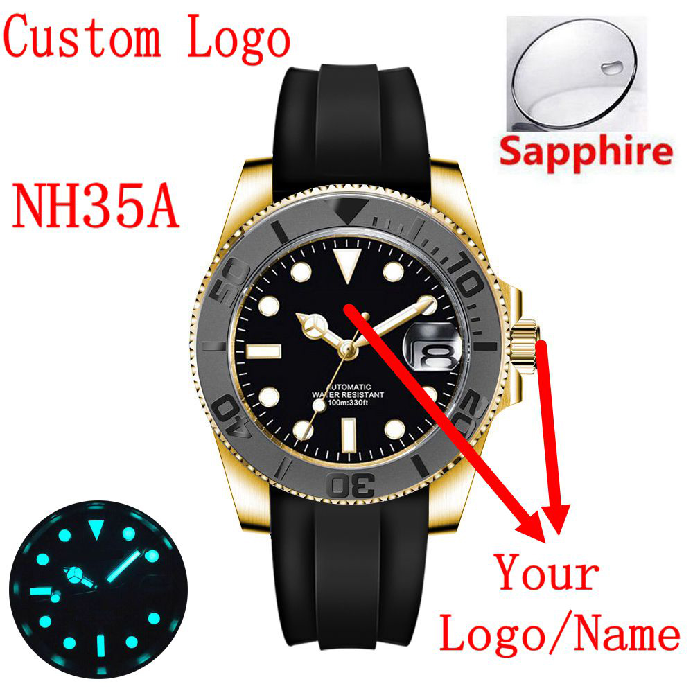 Custom logo 40mLuxury NH35/ Mi - đánh giá và giá Luxury Ceramic Watch