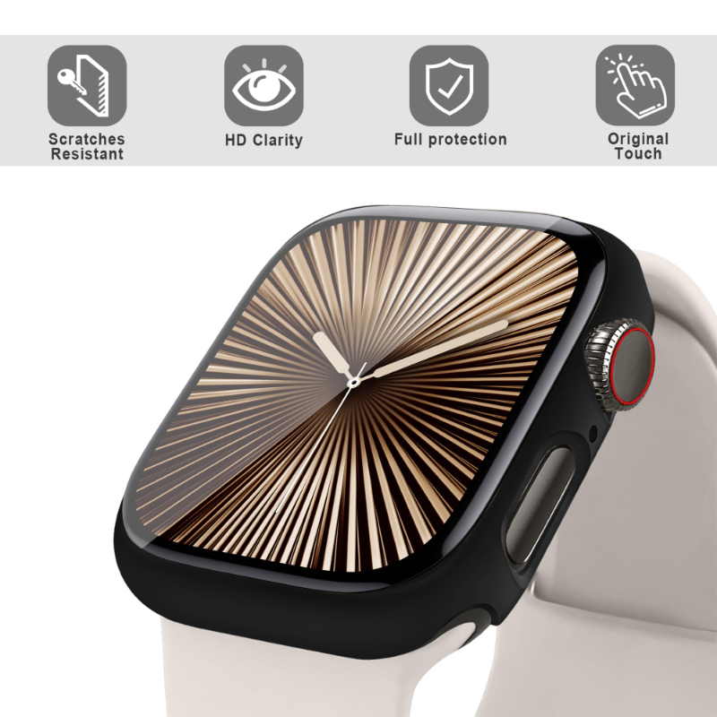 2PCS Tempered Glass+Case For A - đánh giá và giá Iwatch Smartwatch Series 7